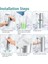 Sabunluk Otomatik - Fotoselli USB Şarj Edilebilir Elektrikli Köpük Sabunluk Ayarlanabilir Su Geçirmez 450 ml Gümüş (Yurt Dışından) 4