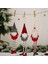 6 Paket Noel Yüzü Olmayan Uzun Bacak Gnome Santa Noel Ağacı Asılı Damla Süs Bebek Süslemeleri Ev Kolye Hediyeler Için (Yurt Dışından) 3