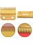 4x Wahl Magic Klips Kablosu ve Akülü Yedek Bıçak + Kesici Bıçak (Çelik Bıçak)-Altın (Yurt Dışından) 2