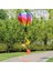 6 Adet Balon Rüzgar Spinner Çizgili Damalı Rüzgar Tulumu Balon Bahçe Dekoru Spiral Balon Fırıldak (Yurt Dışından) 4