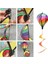 6 Adet Balon Rüzgar Spinner Çizgili Damalı Rüzgar Tulumu Balon Bahçe Dekoru Spiral Balon Fırıldak (Yurt Dışından) 5