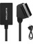 Kablo Hd Adaptörü ile Scart Dönüştürücü 720P 1080P Video Ses Dönüştürücü Adapte, Tv Monitörü Projektör ile Uyumlu (Yurt Dışından) 1