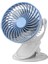 D601S Klipsli Fan, USB Güç Kaynağı, 2 Hızlı 360 Derece Dönen Masaüstü Fanı, Kablolu Versiyon (Mavi, USB Tipi) (Yurt Dışından) 2
