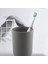 4 Parça Plastik Banyo Aksesuar Seti, Banyo Tuvalet Fırçası Aksesuarları Diş Fırçası Tutuculu Set, Diş Fırçası Bardağı (Gri) (Yurt Dışından) 2