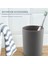 4 Parça Plastik Banyo Aksesuar Seti, Banyo Tuvalet Fırçası Aksesuarları Diş Fırçası Tutuculu Set, Diş Fırçası Bardağı (Gri) (Yurt Dışından) 3