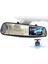 Dashcam Beyaz Ayna Dvr 4.3 Inç Araç Kamerası Fhd 1080P Otomatik Kayıt Kuruluşu Desteği Dikiz Kamera Video Kaydedici (Yurt Dışından) 5