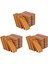 300 Adet 45X20MM Dikdörtgen Ahşap Etiketler Anahtarlık Yüzükler, Bambu Bitmemiş Ahşap Anahtarlık Etiketi (Yurt Dışından) 1