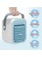 Taşınabilir Klima, USB Şarj Edilebilir Evaporatif Klima Soğutucusu, 3 Hız 7 Renk (Sarı) (Yurt Dışından) 3