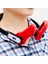Bladeless Giyilebilir Boyun Fanı, 360 Derece Soğutma Eller Serbest Spor USB Mini Kişisel Fan, Renkli Işıklar - Kırmızı (Yurt Dışından) 1