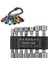 14 Adet Güç Somun Sürücü Matkap Ucu Alet Takımı Metrik Lokma Anahtar Vida 1/4 Inç Sürücü Altıgen Anahtarlar ve 6 Adet 1/4 Inç Altıgen (Yurt Dışından) 4