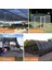 % 50 Siyah Gölge Kumaş 10 Ft x 15 Ft Bantlı Kenar, Grommetli Güneş Ağı Mesh, Bahçe Veranda Arka Bahçesi ile Uyumlu (Yurt Dışından) 4