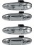 Land Cruiser LC100 / LX470 98-07 Için Araba Ön Arka Sol ve Sağ Dış Dış Kapı Kolları (Gümüş) (Yurt Dışından) 1