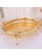 Организаторы,4x Ev Yemek Tepsisi Yaratıcı Vintage Meyve Tabağı Masa Aperatif Demir Saklama Kutusu Oval Tepsi Altın Meyve Sepeti Masa Dekoru (Yurt Dışından) 3