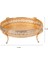 Организаторы,4x Ev Yemek Tepsisi Yaratıcı Vintage Meyve Tabağı Masa Aperatif Demir Saklama Kutusu Oval Tepsi Altın Meyve Sepeti Masa Dekoru (Yurt Dışından) 4