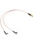 Sma Dişi - Y Tipi 2 x Ts9 Erkek / Crc9 Erkek Konnektör Ayırıcı Birleştirici Pigtail Kablo Rg 316 30 cm Altın (Yurt Dışından) 3