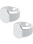 20 Adet 15 mm Gümüş Işleme Oval Ayarlanabilir Yüzüklük (Yurt Dışından) 1