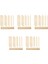 500 Parça Dübel Çubukları Ahşap Dübel Çubuk Craft Wood1/8,3/16,1/4,5/16,3/8x6 Inç Çubukları Crafting Dıy Düğün Şerit Değnek (Yurt Dışından) 1