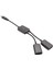 Tip C Otg USB Erkek - Çift 2.0 Dişi Otg Şarj 2 Bağlantı Noktalı Hub Kablo Y Ayırıcı (Yurt Dışından) 2