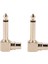 6-Pack Rca Dişi Jack - 1/4 Inç Mono Erkek Fiş Sağ Açı Ses Adaptörü, Altın (Yurt Dışından) 2