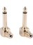 6-Pack Rca Dişi Jack - 1/4 Inç Mono Erkek Fiş Sağ Açı Ses Adaptörü, Altın (Yurt Dışından) 5