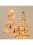 2x Dıy Ahşap Noel Ağacı Ahşap Duvar Asılı Noel Ağacı Yeni Yıl Dekorasyon Ev Süsler Beyaz (Yurt Dışından) 4