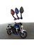 1 Çift Motosiklet Gidonu Ayna 22MM Bar Sonu Geri Vites Aynaları Yansıtıcı Aynalar C ile Uyumlu (Yurt Dışından) 5
