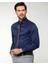 Slim Fit Düz Lacivert Erkek Gömlek 2