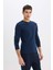 Slim Fit Dar Kesim Bisiklet Yaka Uzun Kollu Üst Z2771AZ25SP 4