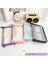 Mor Tarzı A6 Glitter Yumuşak Kabuklu Binder 6 Halkalı Kapaklı Pvc Bütçe Defteri Fermuarlı Parlak Nakit Bütçe Sistemi Günlük Planlayıcı - E-Ticaret Başlığı (Yurt Dışından) 3
