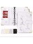 Mermer-Beyaz Tarzı A6 Mermer Bütçe Defteri Dolamalı Defter, Kişisel Planlayıcı Defter Kapağı Manyetik Toka Kapanışlı (Yurt Dışından) 1