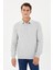 Büyük Beden Polo Yaka Sweatshirt-KS1707 1