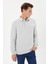 Büyük Beden Polo Yaka Sweatshirt-KS1707 3