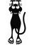 Bir Stil Bir Parça Karikatür Siyah Kedi Kitap Ayraç Yaratıcı Oyuk Kitap Ayraç Okuma Tutucu Tasarım Araçları Plastik Karikatür Okul Kitap Malzemeleri W8G5 (Yurt Dışından) 1