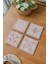 Pudra Renkli Temalı Bardak Altlığı 4’lü Set Doğal Taş (10X10 Cm) 1