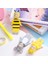 Palyaço Çocuk Stili Sevimli 3D Hayvan Ayraç Kawaii Kedi Köpek Kitap Ayracı Pvc Okuma Işareti İle Renkli Kutu Kırtasiye Okul Malzemeleri Çocuklar Kızlar ler (Yurt Dışından) 4