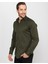 Slim Fit Likralı Düz saten Erkek Gömlek 2