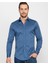 Slim Fit Likralı Düz Saten Erkek Gömlek 1