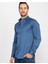 Slim Fit Likralı Düz Saten Erkek Gömlek 2