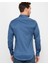 Slim Fit Likralı Düz Saten Erkek Gömlek 3