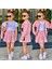 Arya Kids Kız Çocuk Pembe Pilili Etek Ceket Tişört 3'Lu Takım 1