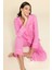 3'lü Organik Beyaz Biyeli Pembe Pijama Takımı 1