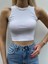 Kaıdn Beyaz Fitilli Halter Yaka Crop Top 1