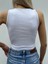 Kaıdn Beyaz Fitilli Halter Yaka Crop Top 3