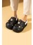 Yüksek Taban Altın Tokalı Eva Comfort Kadın Sandalet DNZ225-24 1