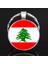 Lübnan Lebanon Bayrağı Anahtarlık Bayrak Büyüteç Camlı Metal Halka Ülke Anahtarlığı 4