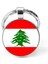 Lübnan Lebanon Bayrağı Anahtarlık Bayrak Büyüteç Camlı Metal Halka Ülke Anahtarlığı 5