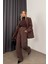 Kahverengi Oversize Ceket Pantolon Premiumtakım 3