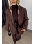 Kahverengi Oversize Ceket Pantolon Premiumtakım 4