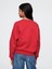 Kız Çocuk Kırmızı Gap Logo Oversize Fleece Sweatshirt 5
