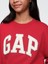 Kız Çocuk Kırmızı Gap Logo Oversize Fleece Sweatshirt 3